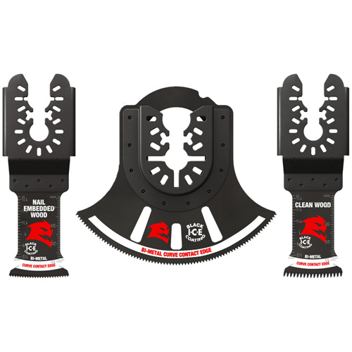 3-Piece Universal Fit Bi-Metal Oscillating Blade Set Oxymax Inc