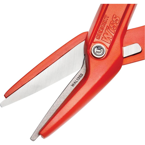 13" Serrated Aluminum Tinner Snip with Dipped Handle, 3" Cut Length, Straight Cut Oxymax Inc