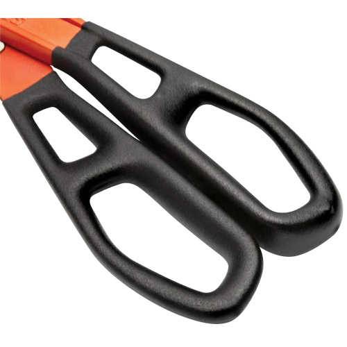 13" Serrated Aluminum Tinner Snip with Dipped Handle, 3" Cut Length, Straight Cut Oxymax Inc