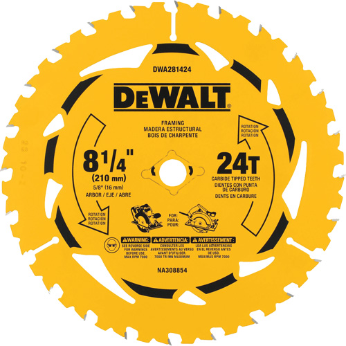 Ripping Circular Saw Blade, 8-1/4", 40 Teeth, Wood Use Oxymax Inc