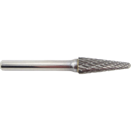 Fraise en carbure conique &agrave; coupe agressive, 3/8" dia., 1/4" Tige, 1-1/16" Prof. de la coupe Oxymax Inc