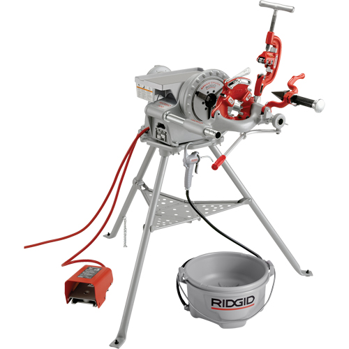 Syst&egrave;me de filetage complet pour fileteuse &eacute;lectrique mod&egrave;le 300, 38 tr/min, Filetage de la tige 1/8" - 2"  Oxymax Inc