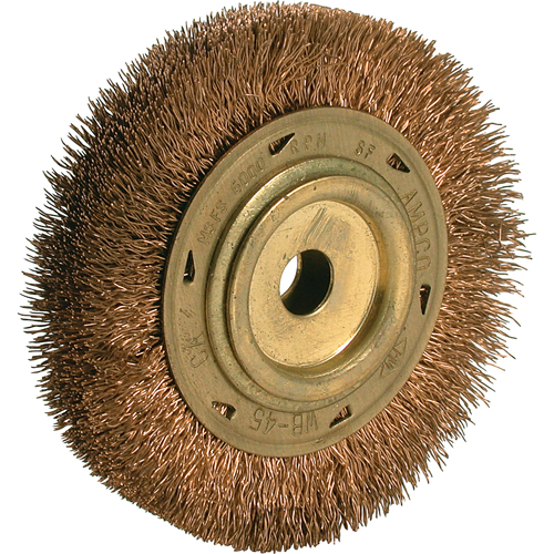 Power Tool Crimped Wire Wheel Brush, 6" Dia., 5/8" Arbor Oxymax Inc