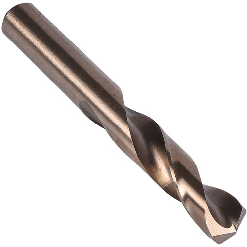 Heavy-Duty Stub Length Drill Bit, 33/64", High Speed Cobalt, 2-3/8" Flute, 135° Point Oxymax Inc