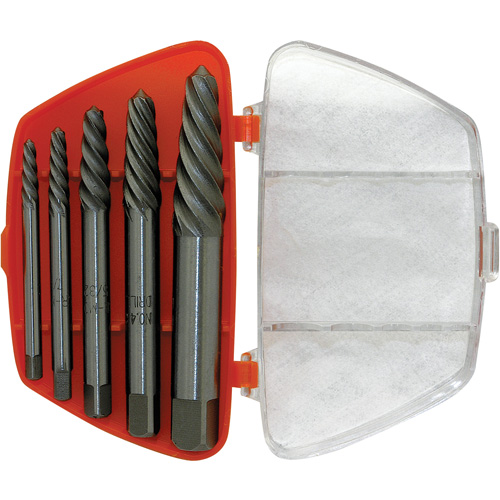 ISE-5 5-Piece Spiral Extractor Set, Chrome Molybdenum Oxymax Inc