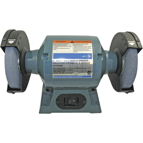 BGC-6 Heavy-Duty Bench Grinder, 6" Wheel Diameter, 1/3 HP Oxymax Inc