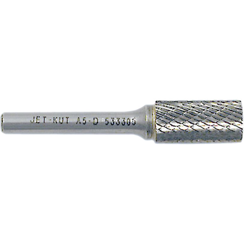 JET-KUT Cylindrical Shape Bur, 3/8" Dia., 1/4" Shank, 3/4" Depth of Cut Oxymax Inc
