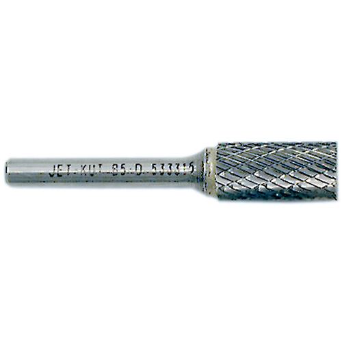 End-Cut Cylindrical Burr, 1/2" Dia., 1/4" Shank, 1" Depth of Cut Oxymax Inc
