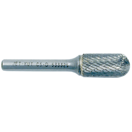 JET-KUT Round Nose Shape Bur, 1/4" Dia., 5/8" Depth of Cut Oxymax Inc