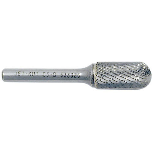 JET-KUT Round Nose Shape Burr, 3/8" Dia., 3/4" Depth of Cut Oxymax Inc