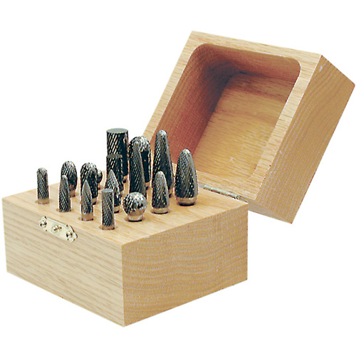 Jeu de fraises au carbure CBK-16 dans un coffret en bois, 16 morcea Oxymax Inc