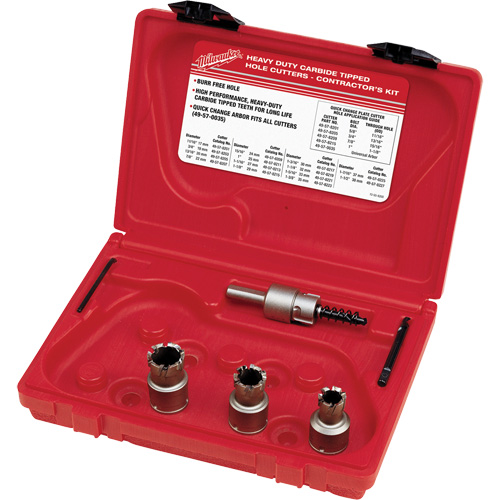 Trousse de fraises au carbure pour les m&eacute;taux en feuilles pour les &eacute;lectriciens, 7 morceaux Oxymax Inc