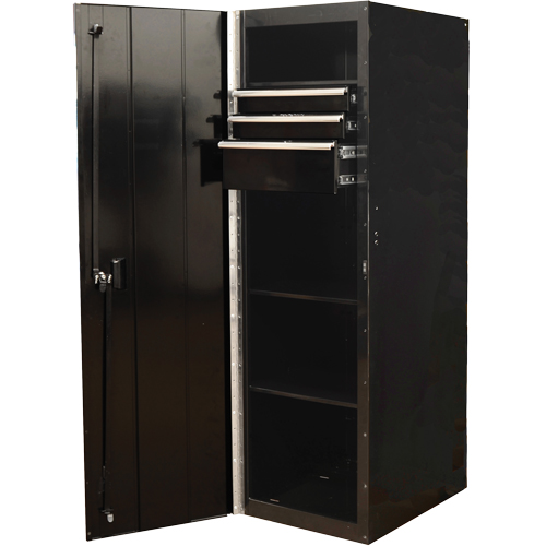 Armoire lat&eacute;rale s&eacute;rie RX, 3 tiroirs, 19" la x 25" p x 61" h, Noir Oxymax Inc