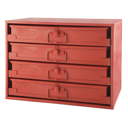Compartment Rack With 4 Compartment Boxes, 4 Slots, 20-1/2" W x 12-1/2" D x 14-5/8" H, Red Oxymax Inc