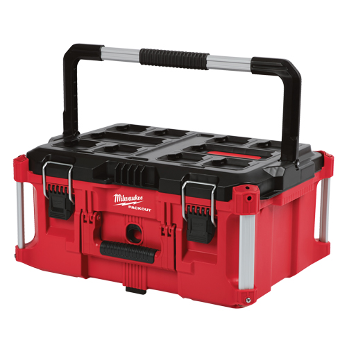 Packout Large Tool box, 22" x 16" x 11", Black/Red Oxymax Inc