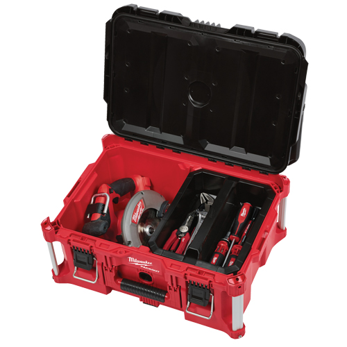 Packout Large Tool box, 22" x 16" x 11", Black/Red Oxymax Inc