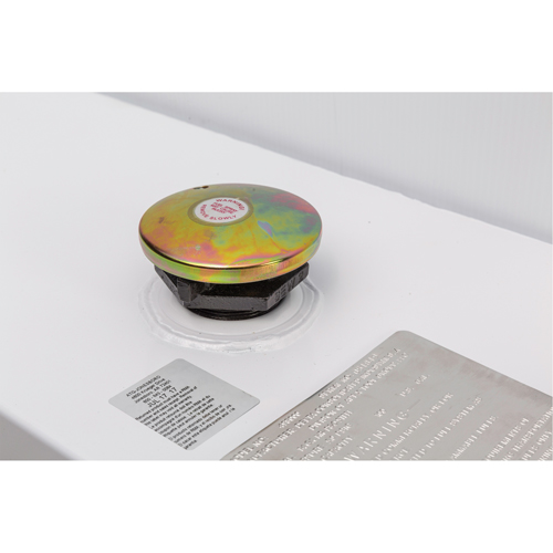 R&eacute;servoir de transfert pour carburant en acier, Acier, Capacit&eacute; 100 gal., Blanc Oxymax Inc