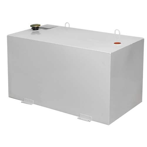 R&eacute;servoir de transfert pour carburant en acier, Acier, Capacit&eacute; 100 gal., Blanc Oxymax Inc