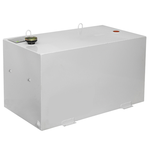 R&eacute;servoir de transfert pour carburant en acier, Acier, Capacit&eacute; 100 gal., Blanc Oxymax Inc