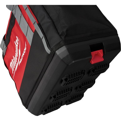 Packout Tool Bag, Ballistic Nylon, 2 Pockets, Black/Red Oxymax Inc
