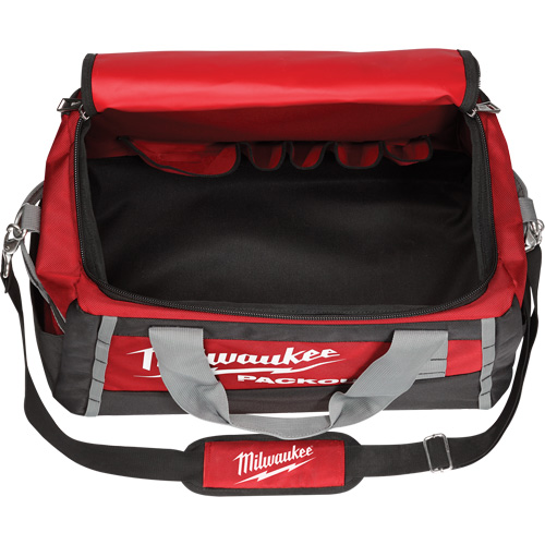 Packout Tool Bag, Ballistic Nylon, 8 Pockets, Black/Red Oxymax Inc
