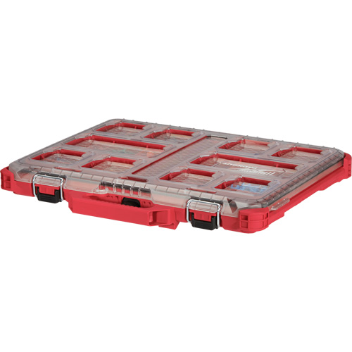 Packout Low-Profile Organizer, 19-3/4" x 16-2/5" x 2-1/2", Black/Red Oxymax Inc