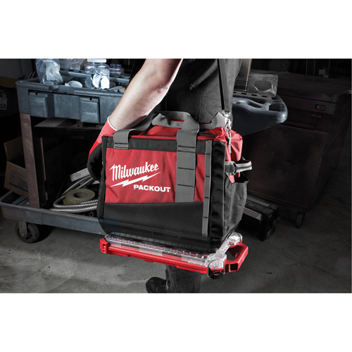Packout Compact Low-Profile Organizer, 16-2/5" x 9-3/4" x 2-1/2", Black/Red Oxymax Inc