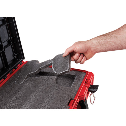 Packout Tool Case with Customizable Insert, 20-7/10" x 15-1/5" x 6-1/5", Black/Red Oxymax Inc