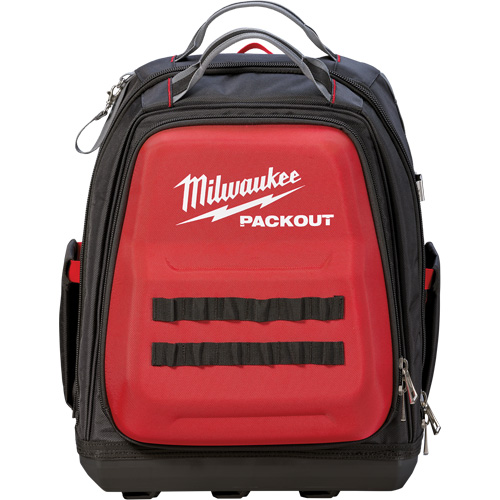 Packout Backpack, 15-3/4" L x 11-4/5" W, Black/Red, Ballistic Oxymax Inc