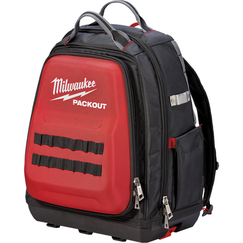 Packout Backpack, 15-3/4" L x 11-4/5" W, Black/Red, Ballistic Oxymax Inc