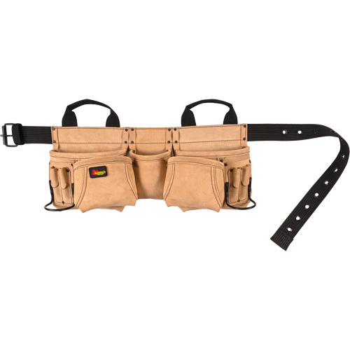 Ceinture &agrave; outils pour menuisier, Cuir, Havane Oxymax Inc