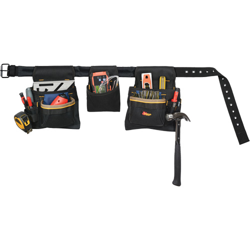 Ceinture &agrave; outils combin&eacute;e de luxe, Polyester, Noir Oxymax Inc