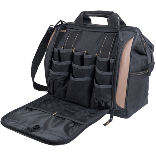 Multi-Compartment Tool Carrier, Polyester, 33 Pockets, Black Oxymax Inc