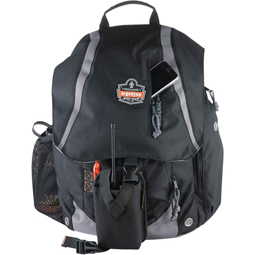 Arsenal&reg; 5143 Tool Backpack, 15" L x 8" W, Black, Polyester Oxymax Inc