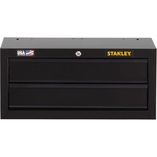 100 Series Middle Tool Chest, 26" W, 2 Drawers, Black Oxymax Inc