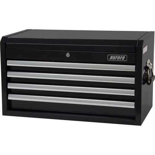 Industrial Tool Chest, 26" W, 4 Drawers, Black Oxymax Inc