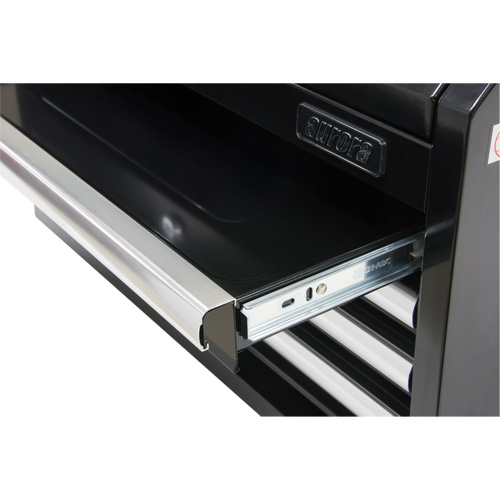 Industrial Tool Chest, 26" W, 4 Drawers, Black Oxymax Inc