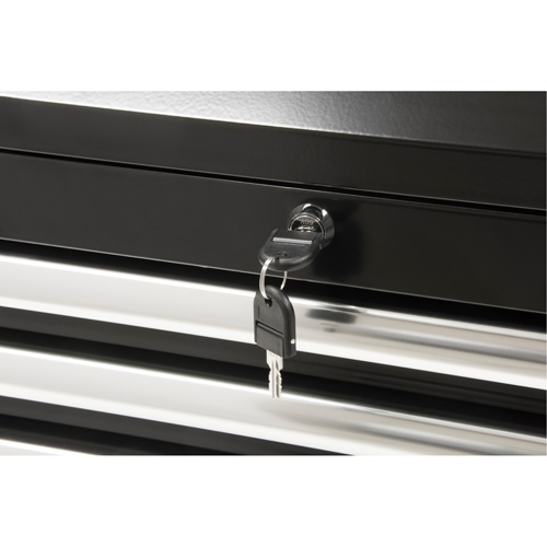 Industrial Tool Chest, 26" W, 4 Drawers, Black Oxymax Inc