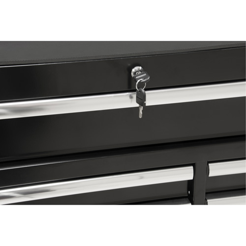 Chariot &agrave; outils industriel, 11 tiroirs, 41" la x 18-3/4" p x 39-1/3" h, Noir Oxymax Inc
