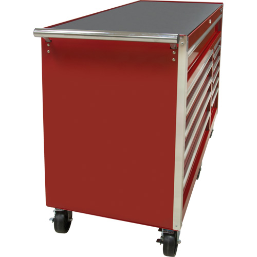 Chariot &agrave; outils industriel, 12 tiroirs, 56" la x 24-1/2" p x 38-1/8" h, Rouge Oxymax Inc