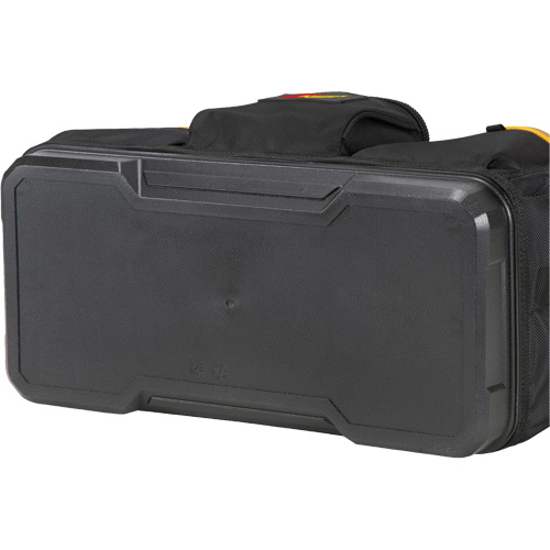 Molded Base Big-Mouth Tote Tool Bag, Ballistic Polyester, 23 Pockets, Black/Blue Oxymax Inc