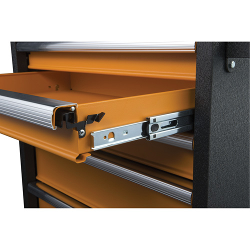 GSX Series Tool Chest, 26" W, 4 Drawers, Black/Orange Oxymax Inc