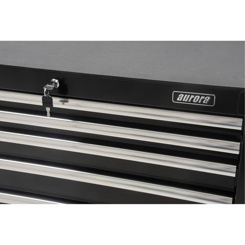 Chariot &agrave; outils industriel, 6 tiroirs, 39" la x 20-4/5" p x 38-1/2" h, Noir Oxymax Inc