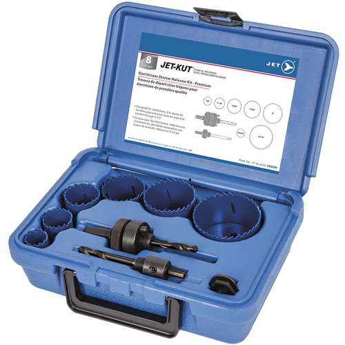 Coffret de scies-cloches haut de gamme pour &eacute;lectriciens, 8 morcea Oxymax Inc