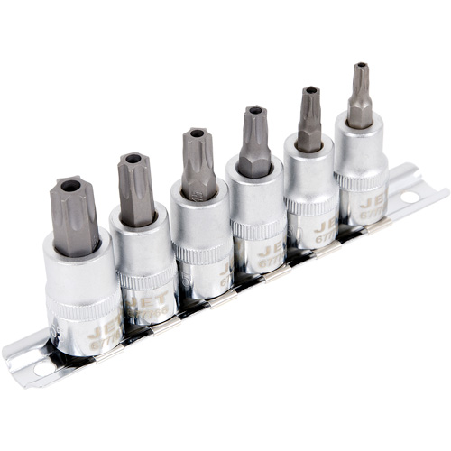 SS386TB Tamperproof Bit Socket Set, Torx&reg; Tamper, 3/8" Drive, 6 Pcs Oxymax Inc
