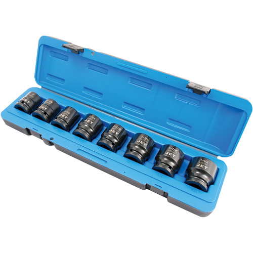 Jeu de douilles SAE PS834, 8 Mcx, Chocs, Prise de 3/4" Oxymax Inc