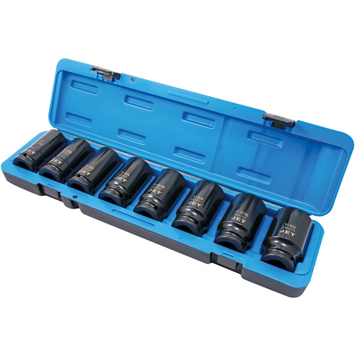 PS834D 6-Point SAE Socket Set, 8 Pcs, Impact, 3/4" Drive Size, Deep Oxymax Inc
