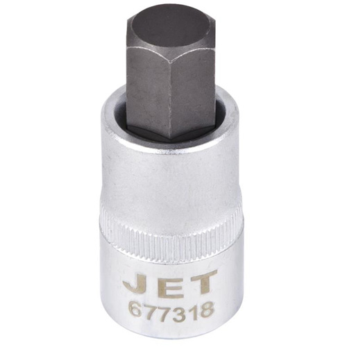 Bit Socket, Hex, 1/2" x 2" L, 1/2" Drive Oxymax Inc
