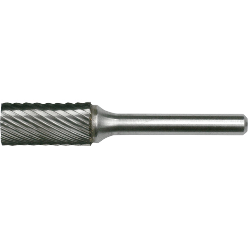 Solid Carbide Burrs - Cylinder Shape with No End Cut, SA-3, 3/8" Dia., 1/4" Shank Oxymax Inc