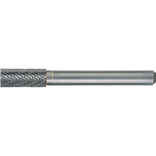 Solid Carbide Burrs - Cylinder Shape with End Cut, SB-51, 1/4" Dia., 1/8" Shank, 3/16" Depth of Cut Oxymax Inc